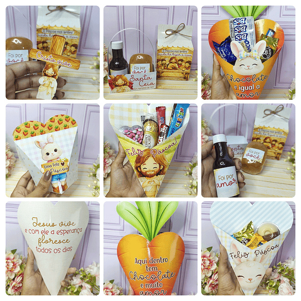 Arquivos Mimos Páscoa Coelhinhos e Jesus Cristão Arquivo em Jpg  - Para Imprimir 4