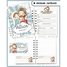 Arquivo agenda Escolar Catolica Santinhos Arquivo em Pdf  - Personalizados 7