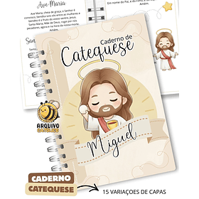 Arquivo Caderno Catequese e Crisma Arquivo em Pdf - Personalizados