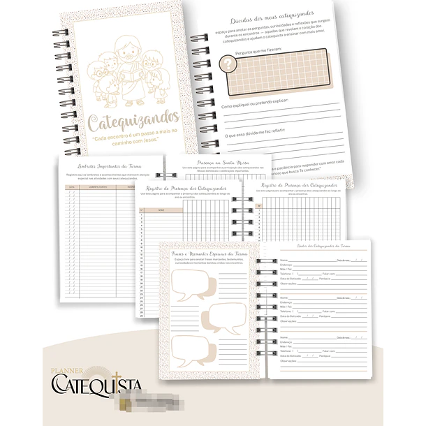 Arquivo Planner Catequista Catequese Arquivo em Pdf - Personalizados 4