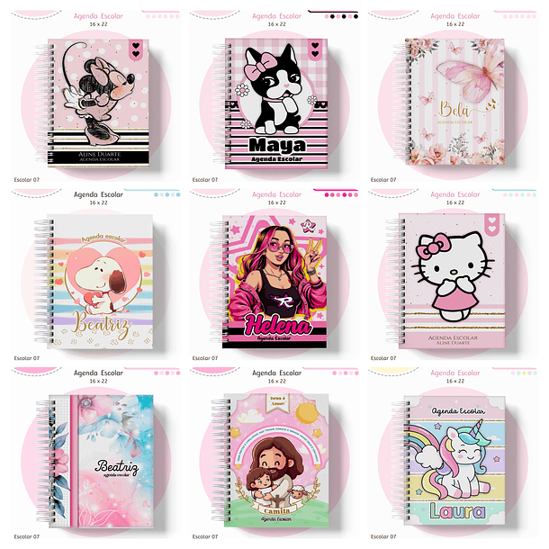 Arquivos Encadernação Volta as Aulas Agenda Arquivo em Pdf - Personalizados 1