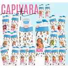 165 Artes para Toalinha Squeeze e Caneca Personagens Volta as Aulas Arquivo Editável - Sublimação 6