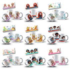 165 Artes para Toalinha Squeeze e Caneca Personagens Volta as Aulas Arquivo Editável - Sublimação 8