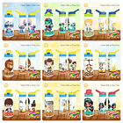 165 Artes para Toalinha Squeeze e Caneca Personagens Volta as Aulas Arquivo Editável - Sublimação 15