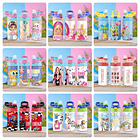 55 Artes para Squeeze Garrafinhas Personagens Volta as Aulas Editável Sublimação 3