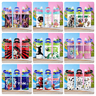 55 Artes para Squeeze Garrafinhas Personagens Volta as Aulas Editável Sublimação 5