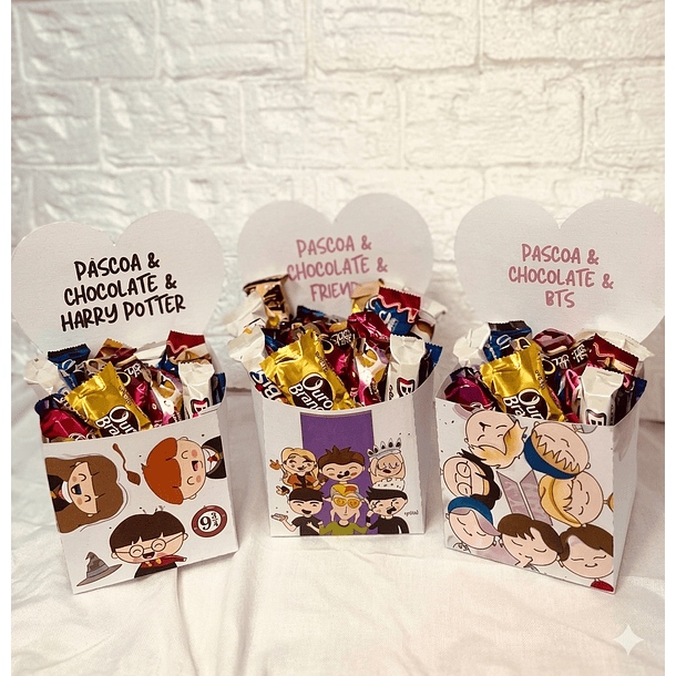 Arquivos Mimos Caixas para Chocolates Páscoa Arquivo Editável  