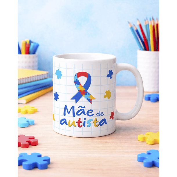 20 Artes para Caneca Autismo Arquivo Editável 2