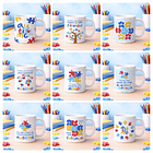 20 Artes para Caneca Autismo Arquivo Editável 4