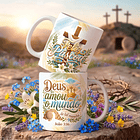 18 Artes para Caneca Páscoa Cristã Arquivo Editável  10