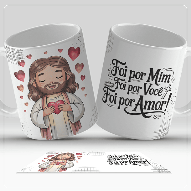 12 Artes para Caneca Páscoa Cristã Arquivo em Jpg  4