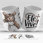 12 Artes para Caneca Páscoa Cristã Arquivo em Jpg  8