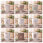 15 Artes para Caneca Páscoa Coelhos Arquivo Editável  1