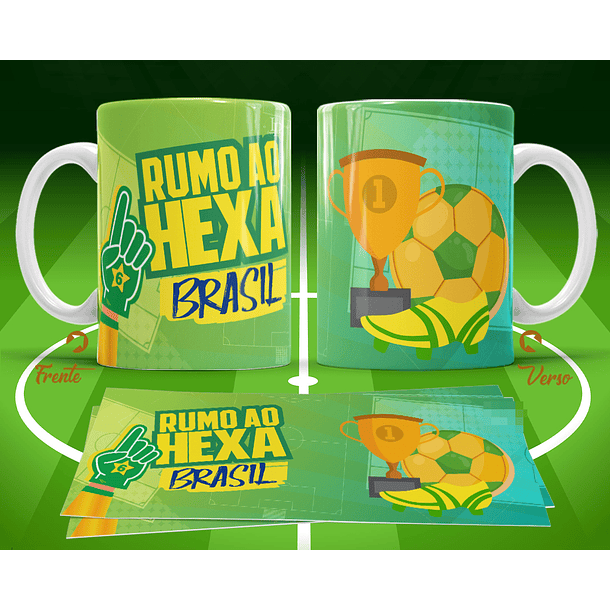 11 Artes para Caneca Copa do Mundo 2026 Brasil Futebol Arquivo Editável  4