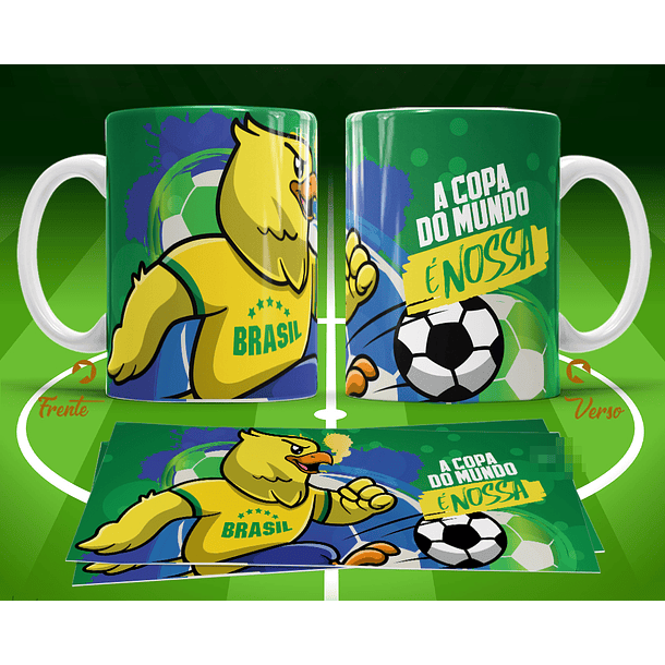 11 Artes para Caneca Copa do Mundo 2026 Brasil Futebol Arquivo Editável  5
