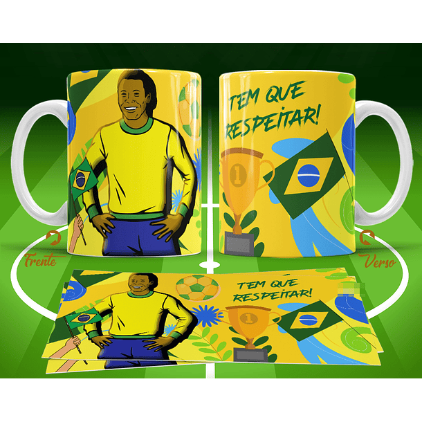 11 Artes para Caneca Copa do Mundo 2026 Brasil Futebol Arquivo Editável  6