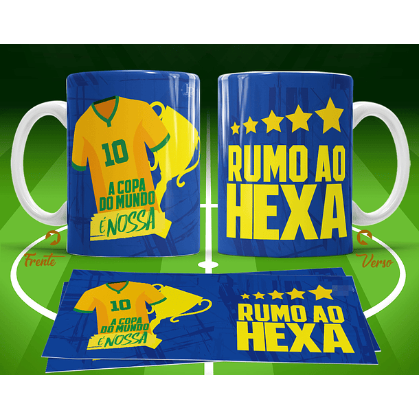 11 Artes para Caneca Copa do Mundo 2026 Brasil Futebol Arquivo Editável  7