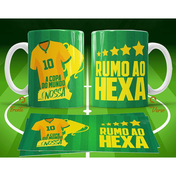 11 Artes para Caneca Copa do Mundo 2026 Brasil Futebol Arquivo Editável  10