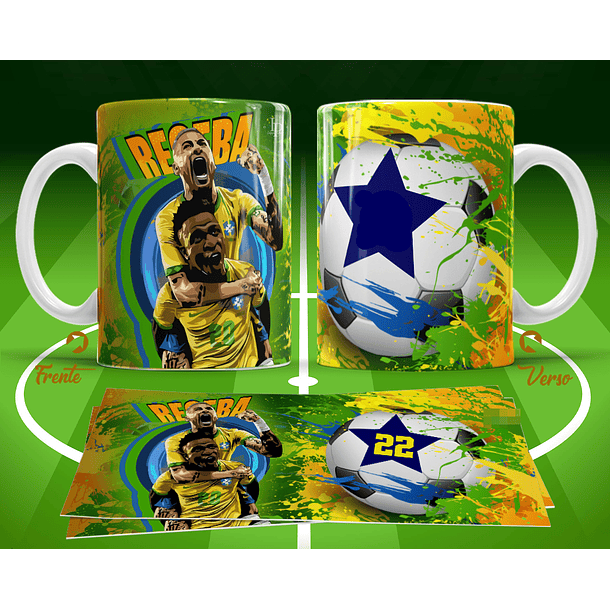 11 Artes para Caneca Copa do Mundo 2026 Brasil Futebol Arquivo Editável  11