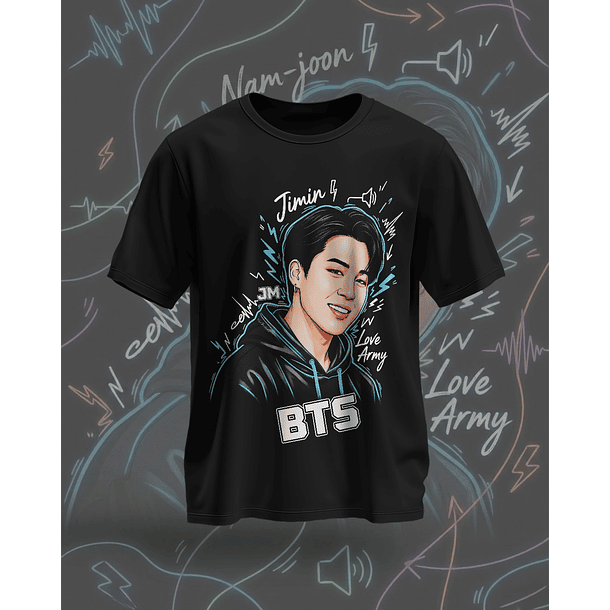 7 Artes para Camisa BTS Arquivo em Png  1