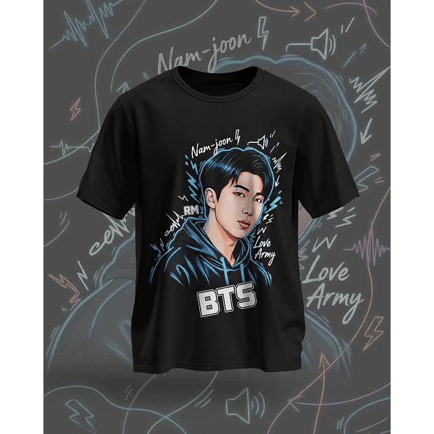 7 Artes para Camisa BTS Arquivo em Png  5