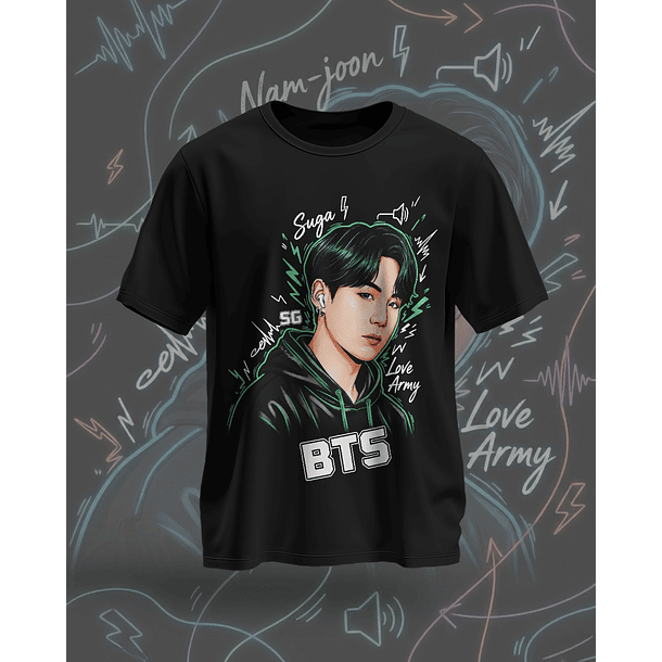 7 Artes para Camisa BTS Arquivo em Png  6