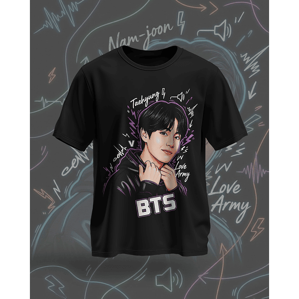 7 Artes para Camisa BTS Arquivo em Png  7