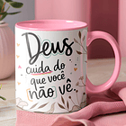 9 Artes para Caneca Frases Deus Arquivo Editável 7