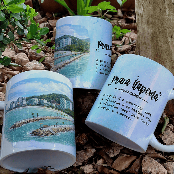 5 Artes para Caneca Praia Santa Catarina Arquivo em Png 1
