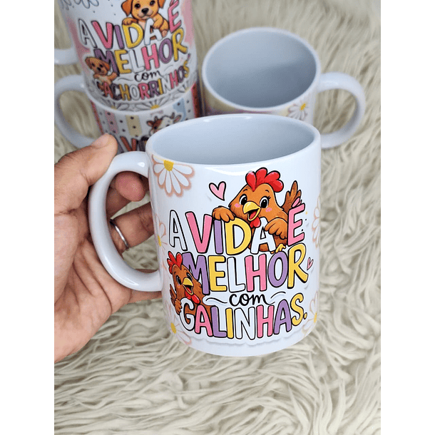 4 Artes para Caneca Animais Frases Fofinhas em png  2