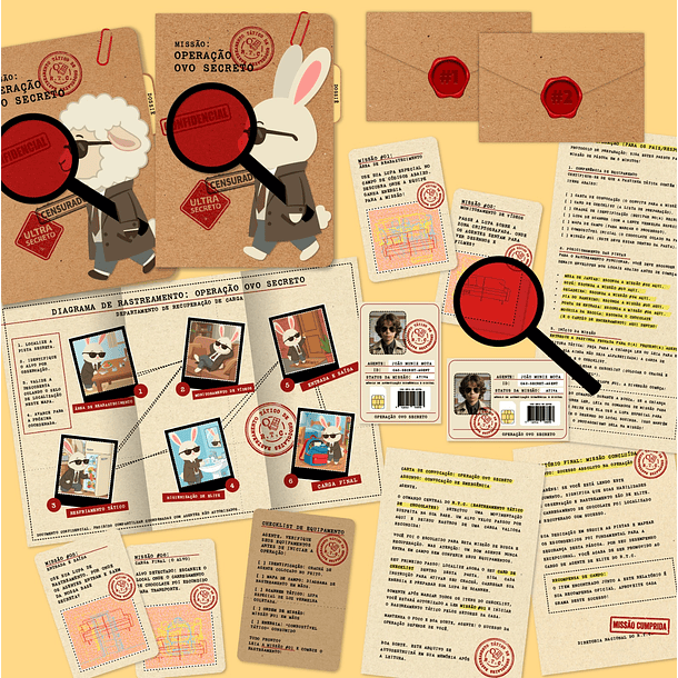 Arquivo Caça aos Ovos 6.0 Operação Ovo Secreto Detetive Arquivo em Pdf 