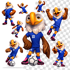 Kit Digital Mascotes Copa do Mundo 2026 PNG Sem Fundo – Arquivos para Sublimação e Personalizados 4