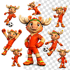 Kit Digital Mascotes Copa do Mundo 2026 PNG Sem Fundo – Arquivos para Sublimação e Personalizados 5