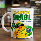 Kit Digital Copa do Mundo 2026 Brasil PNG para Sublimação em Canecas (Tema Hexa) 9