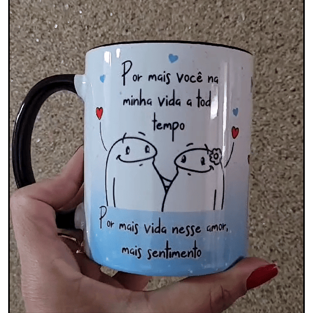 Arte para Caneca Por Mais Você na Minha Vida a Todo Tempo em Png 
