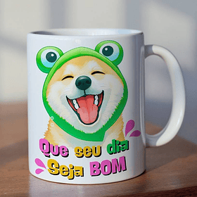 Arte para Caneca Que seu dia seja bom em Png