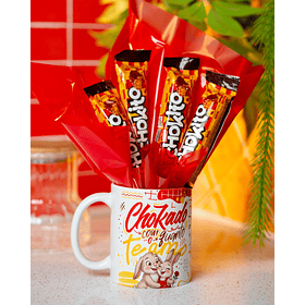 Arte Caneca Chokado com o Quanto Te Amo - PNG Para Sublimação