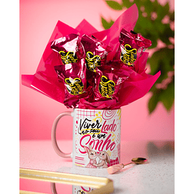 Arte Caneca Viver ao Seu Lado é um Sonho PNG Para Sublimação