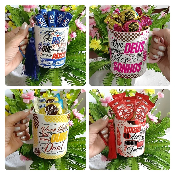 Kit Digital 31 Artes para Caneca e Azulejo Páscoa Para Sublimação 5