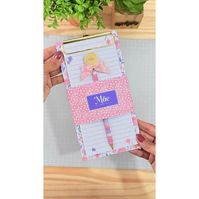 Kit Digital Prancheta clip Dia das Mães Arquivo em Pdf