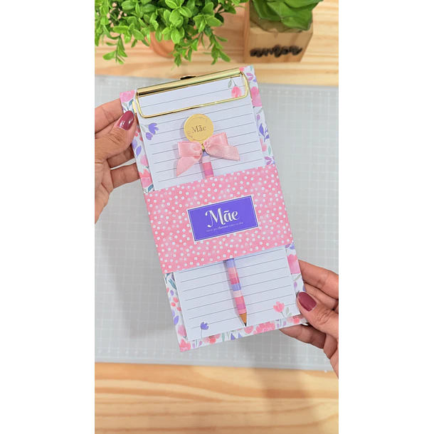 Kit Digital Prancheta clip Dia das Mães Arquivo em Pdf 1