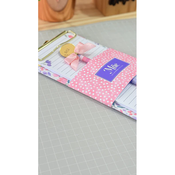 Kit Digital Prancheta clip Dia das Mães Arquivo em Pdf 2