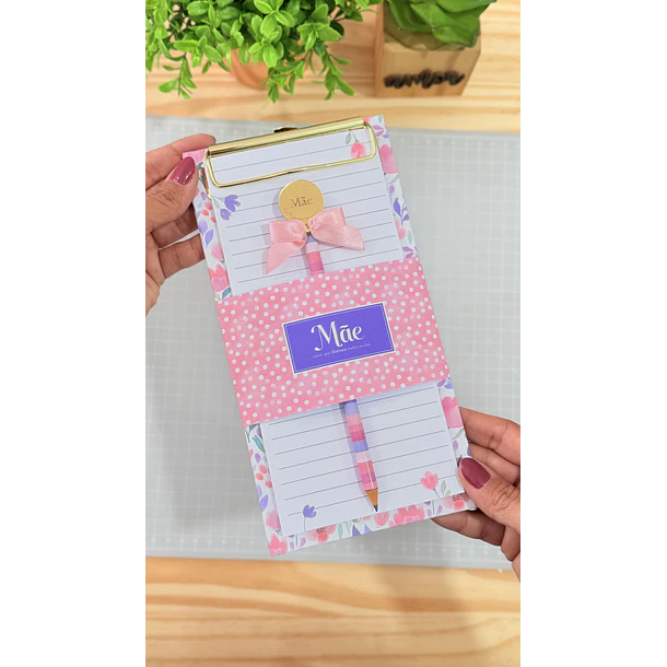 Kit Digital Prancheta clip Dia das Mães Arquivo em Pdf 3