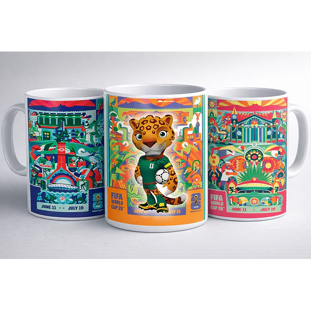 7 Artes para Caneca Copa do Mundo 2026 Arquivos Para Sublimação 1