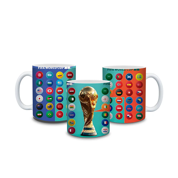 7 Artes para Caneca Copa do Mundo 2026 Arquivos Para Sublimação 7