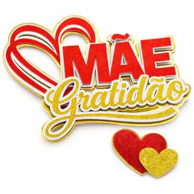 Arte Topo de Bolo Mãe Gratidão