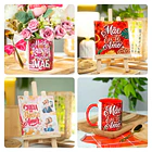 22 Artes para Caneca e Azulejo Dia das Mães Essência Arquivo Para Sublimação 3