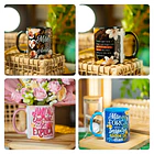 22 Artes para Caneca e Azulejo Dia das Mães Essência Arquivo Para Sublimação 5