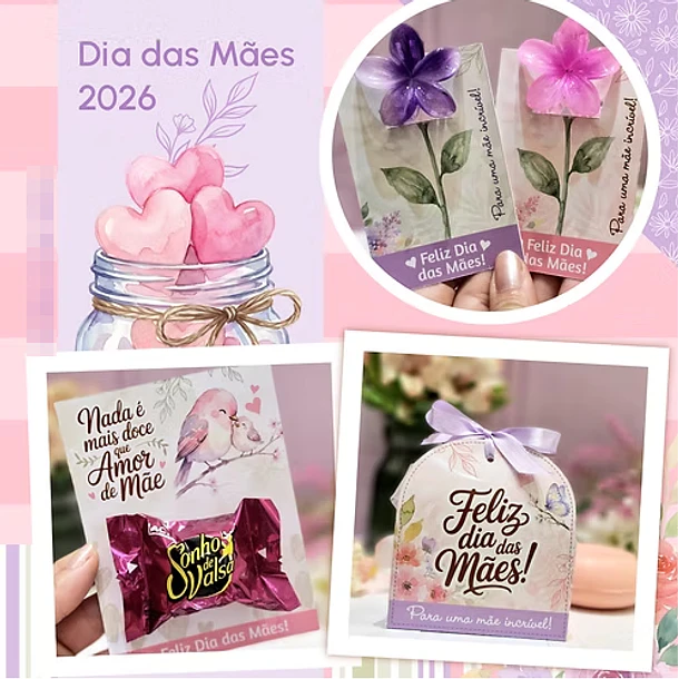 Arquivos de Corte Printables Mimos Dia das Mães em Pdf 1