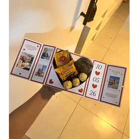 Arquivo Caixa Fechada Coração Dia dos Namorados em Pdf 